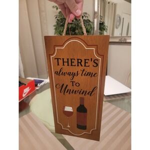 amscan Uwind with Wine Wooden Hanging Sign - 1 pc
